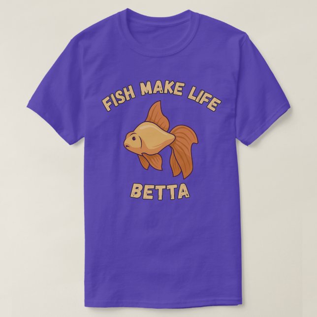 Betta Fish Aquarium för Aquarium Älskare T Shirt (Design framsida)