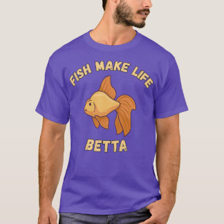 Betta Fish Aquarium för Aquarium Älskare T Shirt