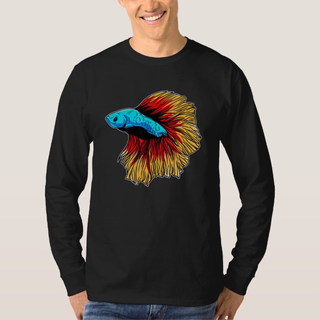 Betta Fish Aquarium Pet Animal T Shirt (Framsida)