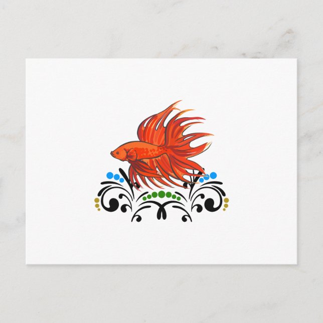 BETTA FISH ARTSY VYKORT (Framsida)