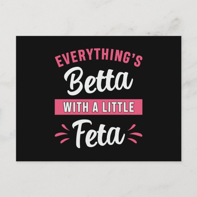 Betta Fish Betta med lite fetafisk som bekämpar fi Vykort (Framsida)