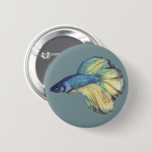 Betta Fish Button Knapp
