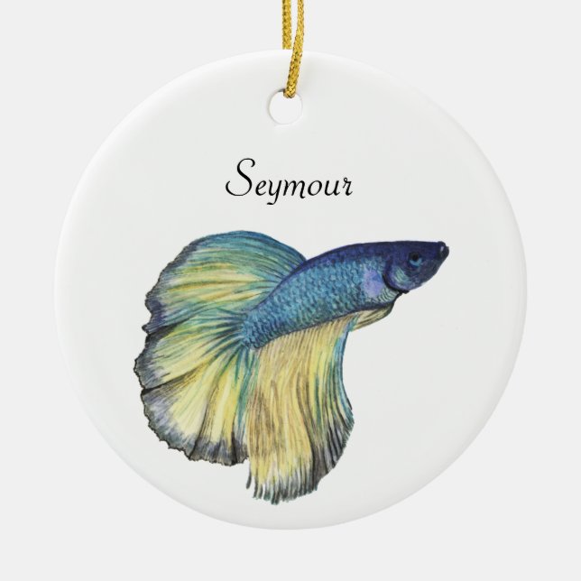 Betta Fish Ceramic Ornament (Framsidan)