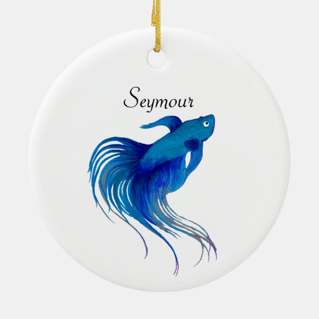Betta Fish Ceramic Ornament (Baksidan)