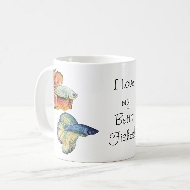 Betta Fish Coffee Mugg (Framsida vänster)