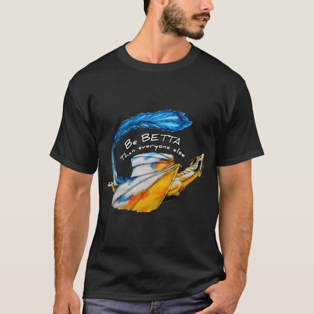 Betta Fish Drakon T Shirt (Framsida)