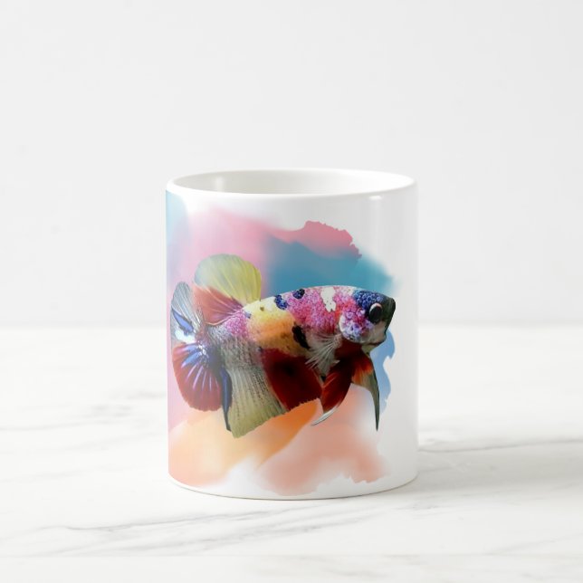 Betta Fish Galaxy Kaffemugg (Center)