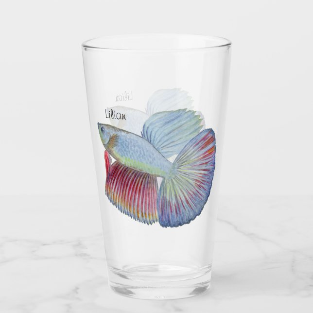 Betta Fish Glass Glaskopp (Framsida)
