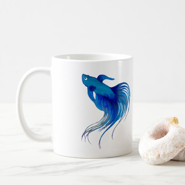 Betta Fish Kaffemugg (Med munk)