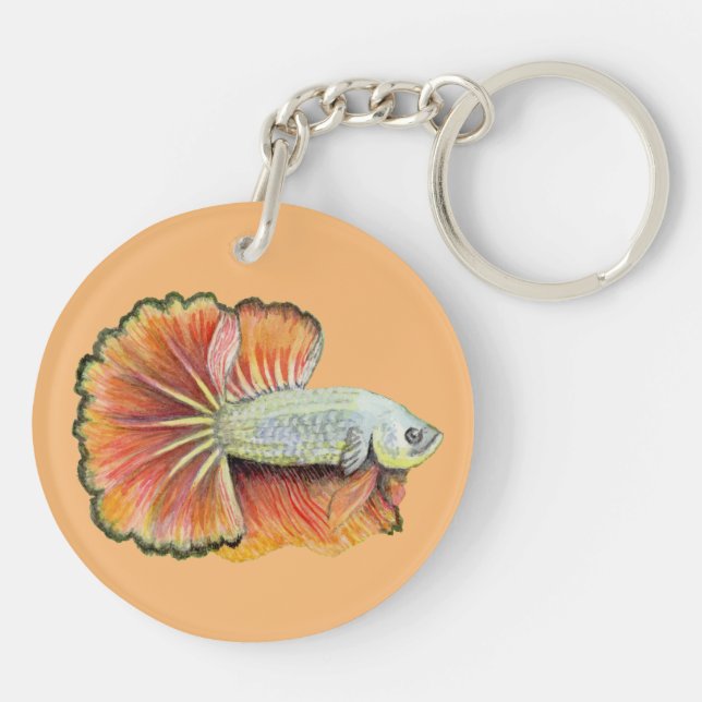Betta Fish Keychain (Baksidan)