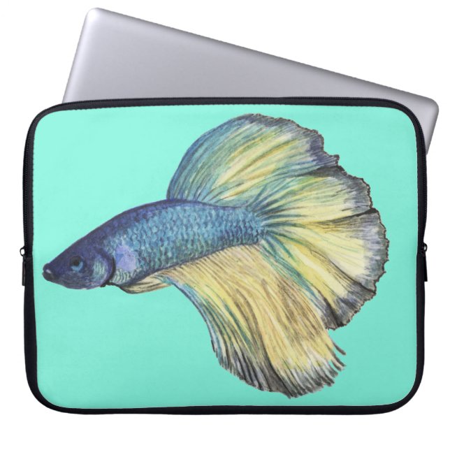 Betta Fish Laptop Fodral (Framsidan)