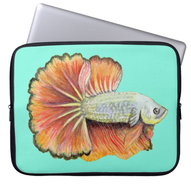 Betta Fish Laptop sleeve (Framsidan)