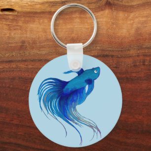 Betta Fish Nyckelring
