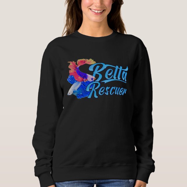 Betta Fish Rescuer Fish Rescue Aquarium T Shirt (Framsida)