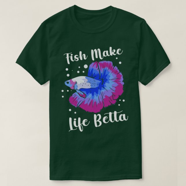 Betta Fish Siamese Fighting Fish Betta Splendens T Shirt (Design framsida)