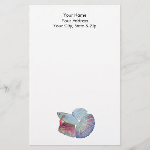 Betta Fish Stationery Brevpapper