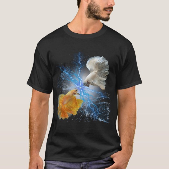 Betta Fish Strid T Shirt (Framsida)