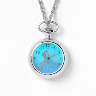 Betta Fish Wrist Watch Necklace Armbandsur
