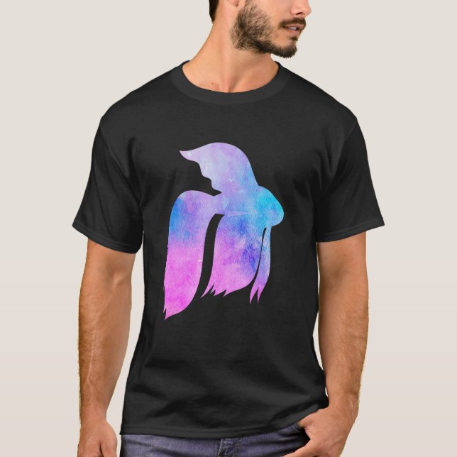 Betta Fisk Akvarium T Shirt (Framsida)