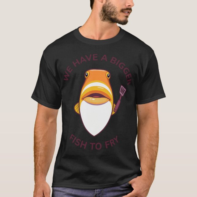 Betta fisk mönster t shirt (Framsida)