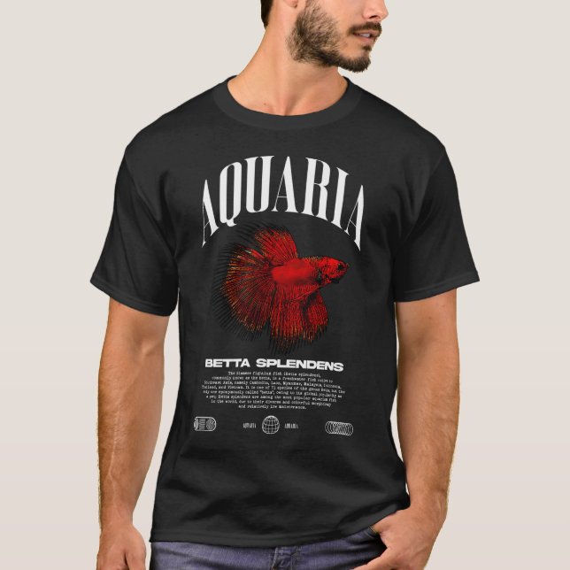 Betta Fiskägare Modern Streetwear T Shirt (Framsida)
