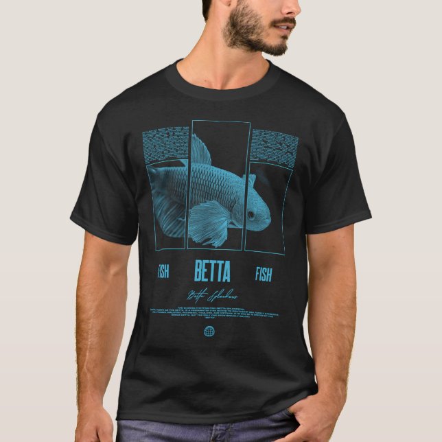 Betta Fiskägare Modern Streetwear T Shirt (Framsida)