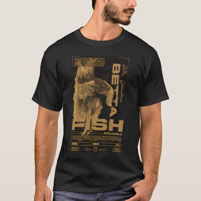 Betta Fiskägare Modern Streetwear T Shirt (Framsida)