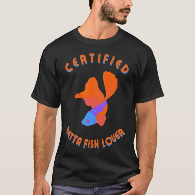 Betta fiskälskare t shirt (Framsida)
