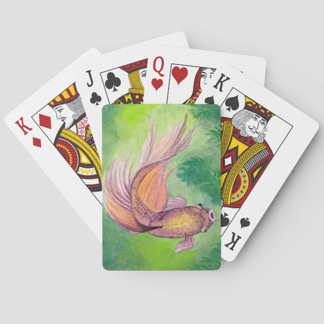 Betta-fiskuppspelningskort Casinokort (Baksidan)