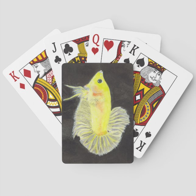 Betta-fiskuppspelningskort Casinokort (Baksidan)