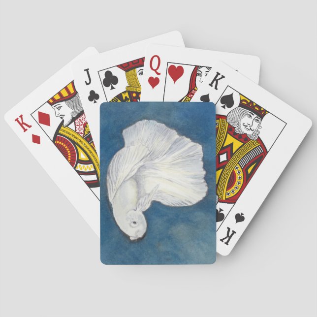 Betta-fiskuppspelningskort Casinokort (Baksidan)