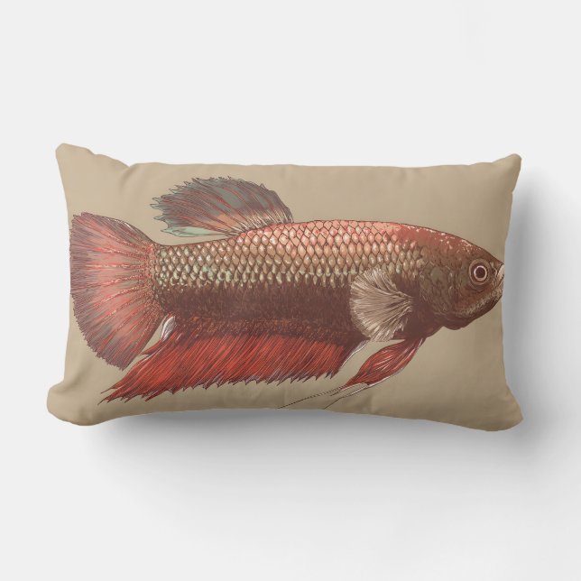 Betta-illustration Lumbarkudde (Framsida)