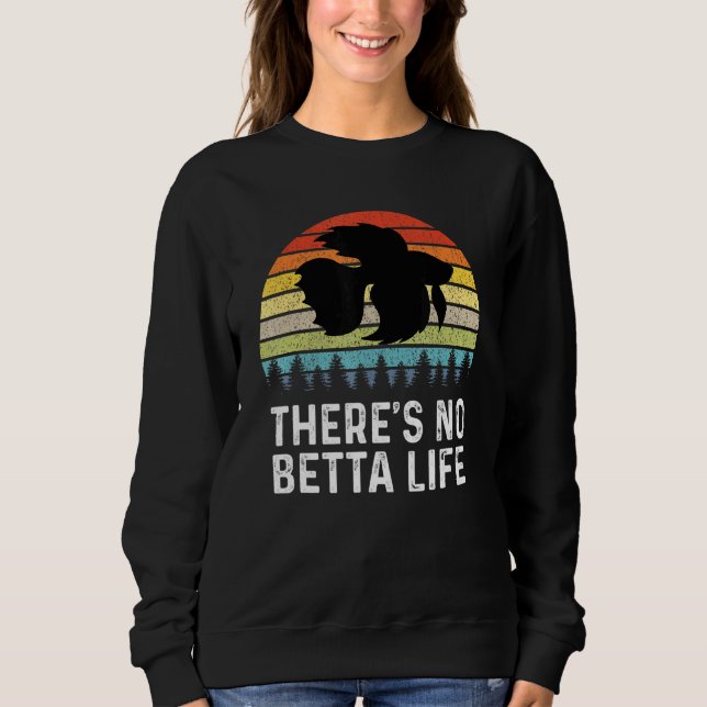 Betta Life Retro Betta Fish Betta T Shirt (Framsida)