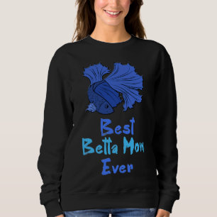 Betta Mamma någonsin Blue Betta Fish Mamma T Shirt