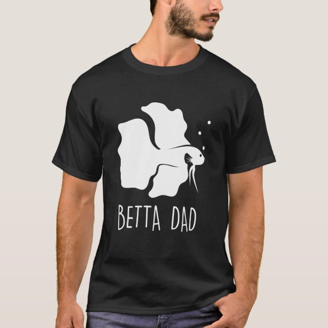 Betta Pappa Betta Fisk Akvarium Stridande Fisk 2 T Shirt (Framsida)