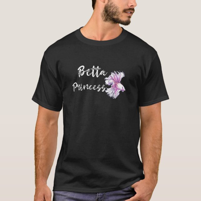 Betta Princess Siamese Fighting Fish Betta Splende T Shirt (Framsida)