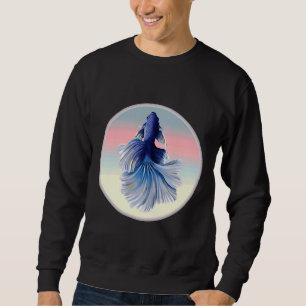 Betta Siamese Fish Lång Ärmad Tröja