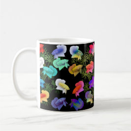 Betta Splendens Aquarium Fish Ceramic Mugg