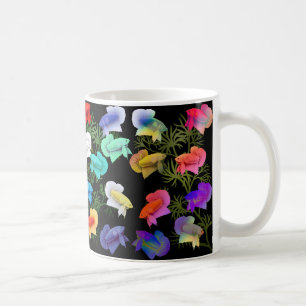 Betta Splendens Aquarium Fish Ceramic Mugg