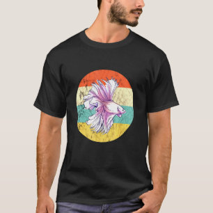 Betta Splendens Fish Siamese Fighting Retro S T Shirt