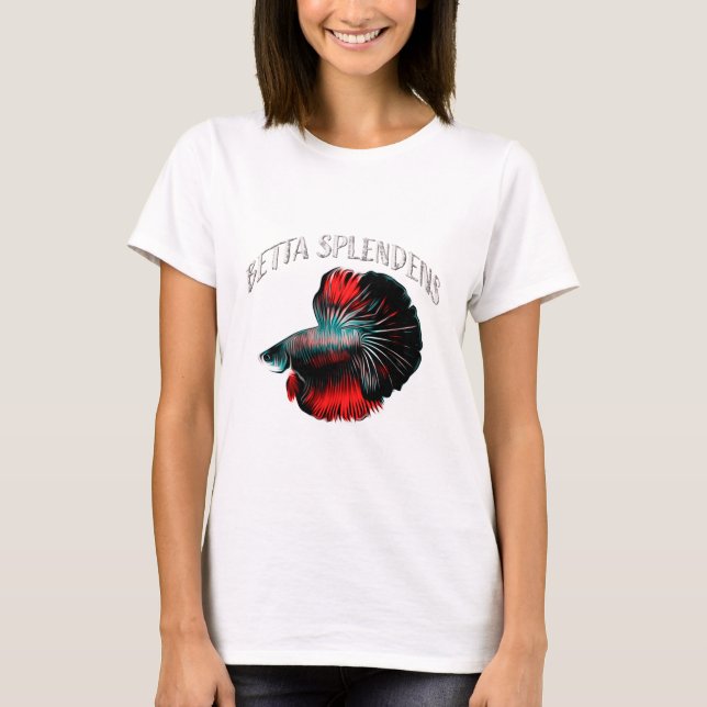 Betta splendens t shirt (Framsida)
