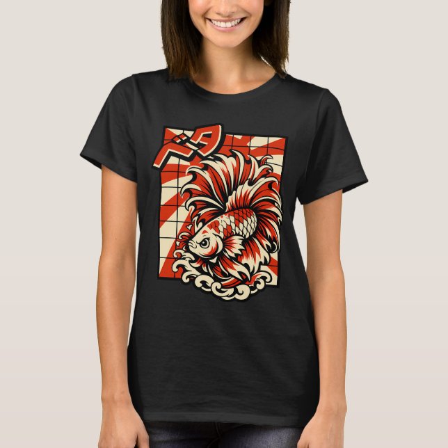 Bettafisk T Shirt (Framsida)
