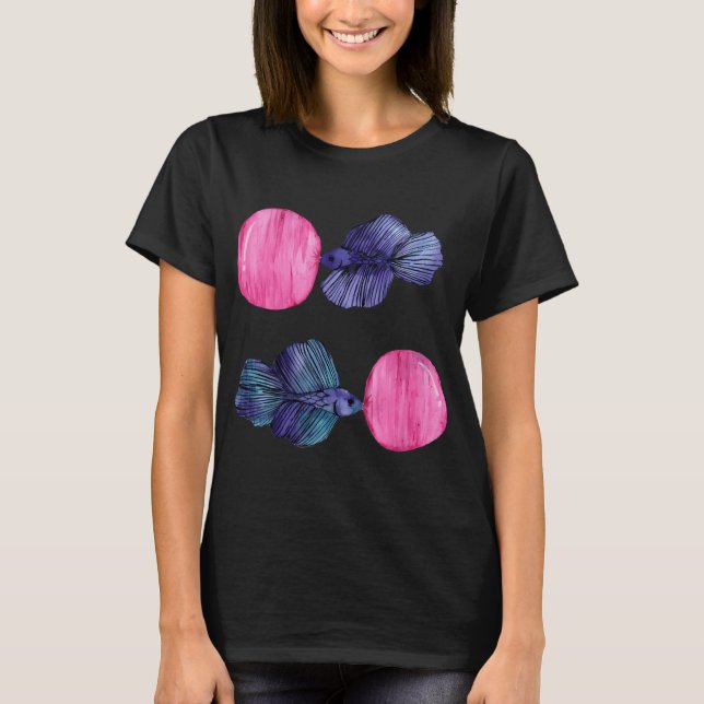Bettas med bubbelgum t shirt (Framsida)