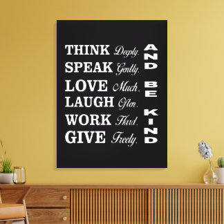 Better Human Behavior Canvas Print