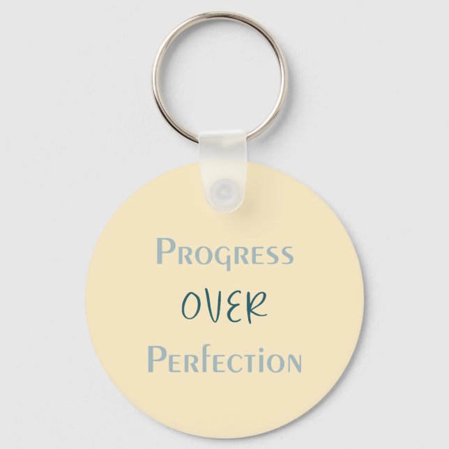 Better Imperfect Than Unmade With Visual Message Nyckelring (Framsida)