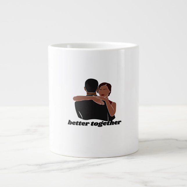 Better Together Couple Modern Vibe  Jumbo Mugg (Framsidan)