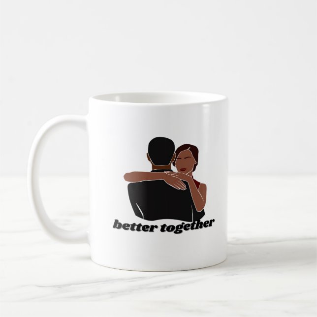 Better Together Couple Modern Vibe  Kaffemugg (Vänster)