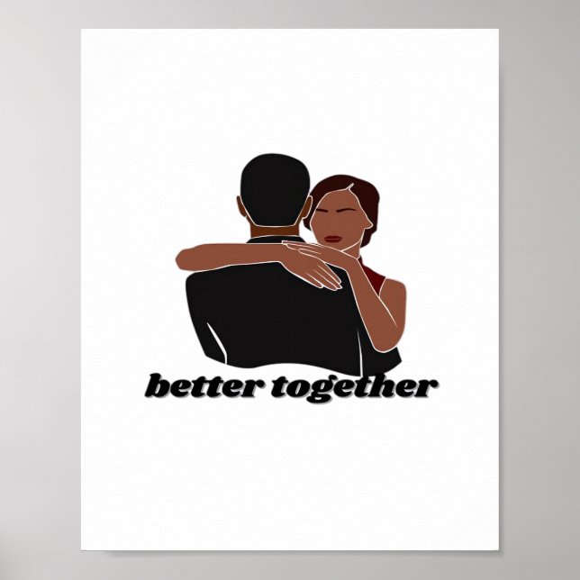 Better Together Couple Modern Vibe  Poster (Framsidan)