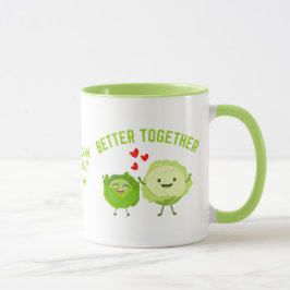 BETTER TOGETHER Cute Cabbage Valentine Couples Mugg