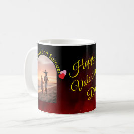 Better Together Editable Name | Custom Arch Photo Kaffemugg